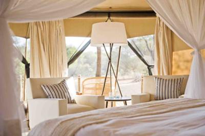 One of the tented lodge in Southern Serengeti
