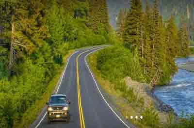 The Seward Highway in Alaska